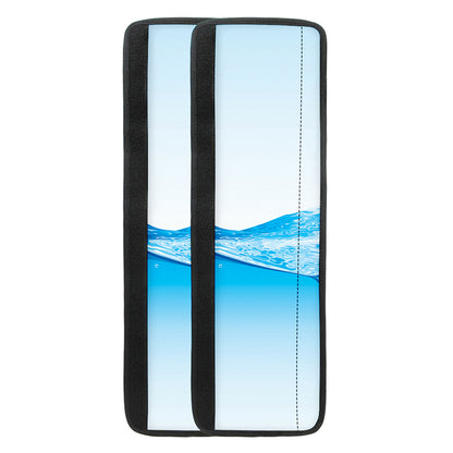Water Wave Print Refrigerator Handle Covers