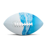 Water Wave Print Rugby Ball