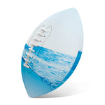 Water Wave Print Rugby Ball