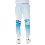Water Wave Print Scuba Joggers