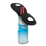 Water Wave Print Single Neoprene Wine Tote