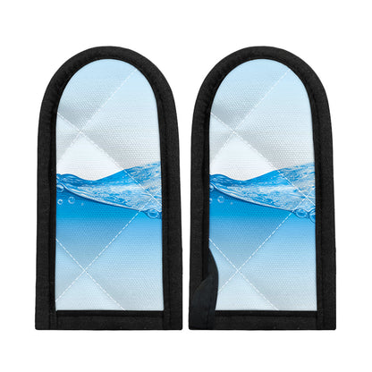 Water Wave Print Skillet Handle Cover