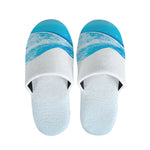 Water Wave Print Slippers