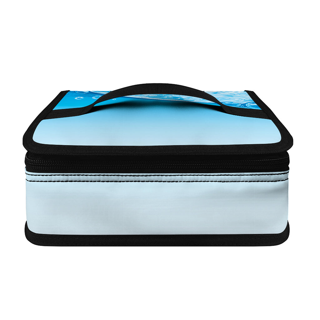Water Wave Print Small Lunch Bag