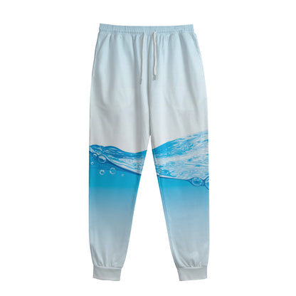 Water Wave Print Sweatpants