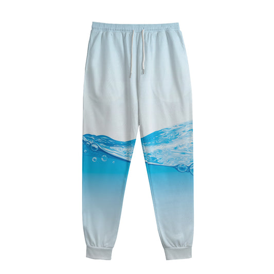 Water Wave Print Sweatpants