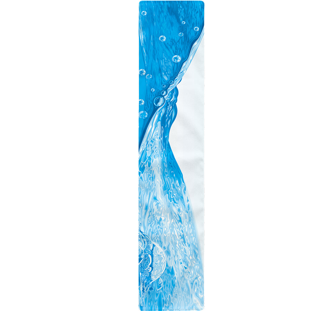 Water Wave Print Table Runner