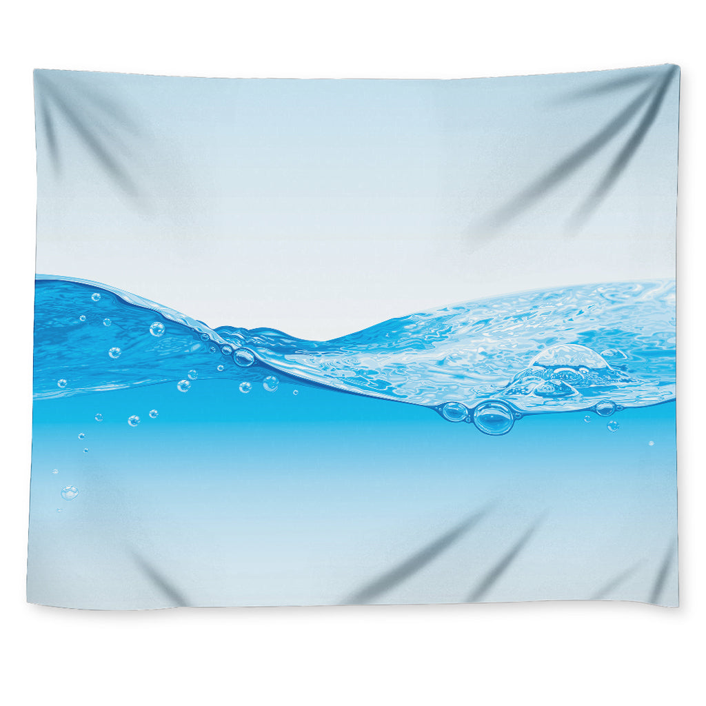 Water Wave Print Tapestry