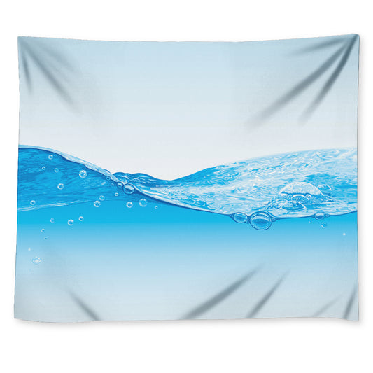 Water Wave Print Tapestry
