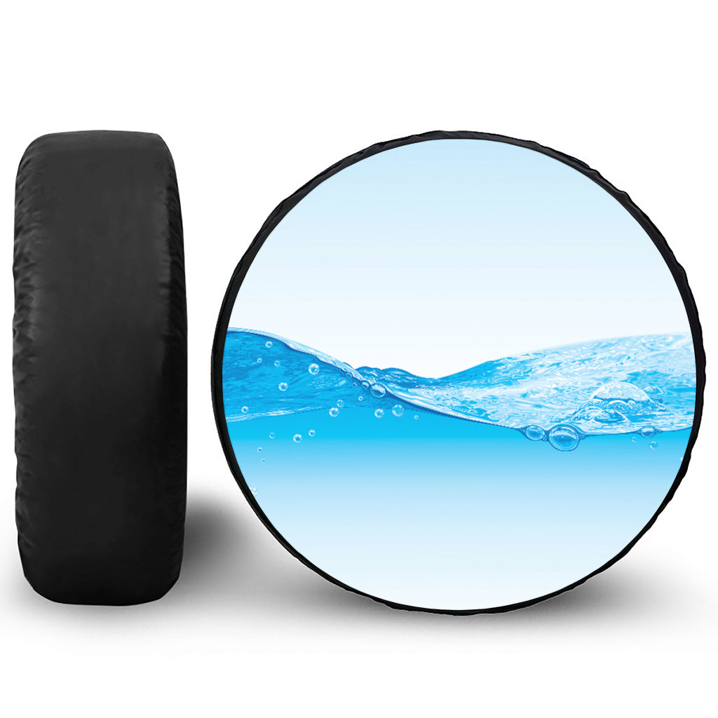 Water Wave Print Tire Cover