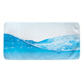 Water Wave Print Towel