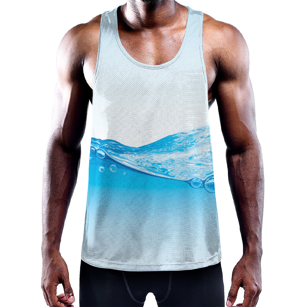 Water Wave Print Training Tank Top