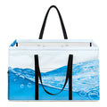 Water Wave Print Utility Tote Bag