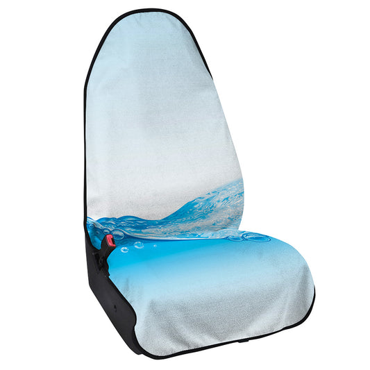 Water Wave Print Waterproof Car Seat Cover