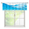Water Wave Print Window Valance