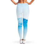 Water Wave Print Women's Leggings