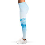 Water Wave Print Women's Leggings