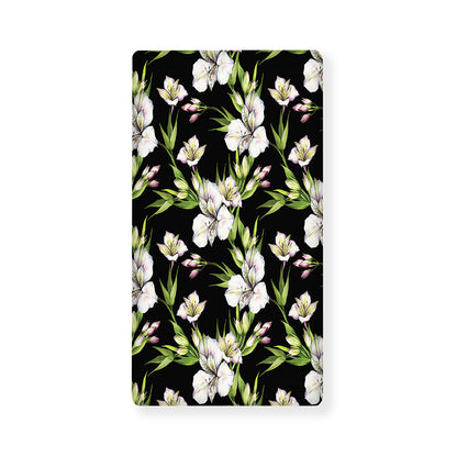 Watercolor Alstroemeria Pattern Print Baby Crib Sheet