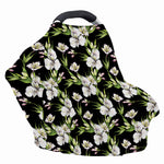 Watercolor Alstroemeria Pattern Print Baby Seat Cover