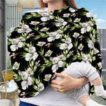 Watercolor Alstroemeria Pattern Print Baby Seat Cover