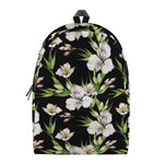 Watercolor Alstroemeria Pattern Print Backpack