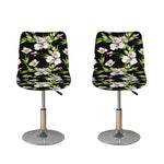Watercolor Alstroemeria Pattern Print Bar Stool Covers