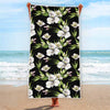 Watercolor Alstroemeria Pattern Print Beach Towel