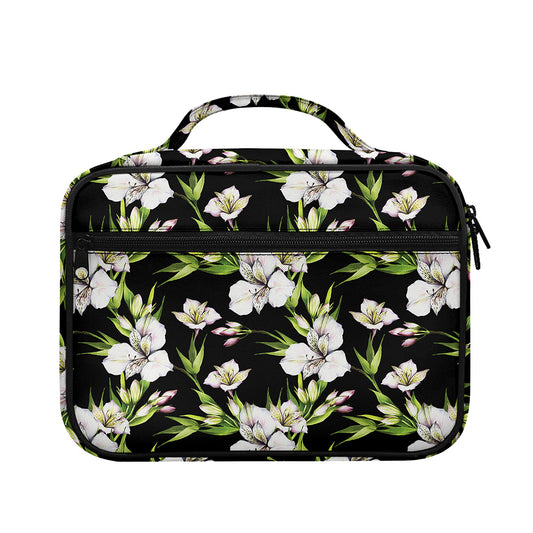 Watercolor Alstroemeria Pattern Print Briefcase Bible Bag