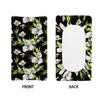 Watercolor Alstroemeria Pattern Print Changing Pad Cover