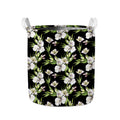Watercolor Alstroemeria Pattern Print Collapsible Laundry Basket