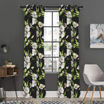 Watercolor Alstroemeria Pattern Print Curtain