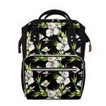 Watercolor Alstroemeria Pattern Print Diaper Bag