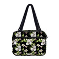 Watercolor Alstroemeria Pattern Print Double Strap Bible Bag