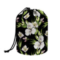 Watercolor Alstroemeria Pattern Print Drawstring Makeup Bag