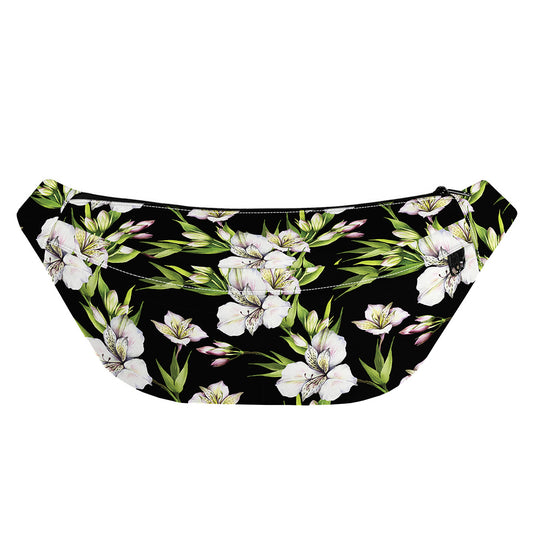 Watercolor Alstroemeria Pattern Print Fanny Pack
