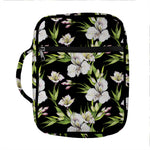Watercolor Alstroemeria Pattern Print Front Pocket Bible Bag