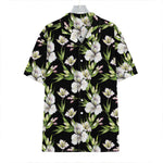 Watercolor Alstroemeria Pattern Print Hawaiian Shirt