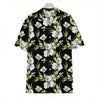 Watercolor Alstroemeria Pattern Print Hawaiian Shirt