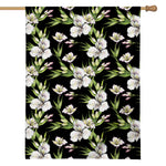 Watercolor Alstroemeria Pattern Print House Flag