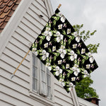 Watercolor Alstroemeria Pattern Print House Flag