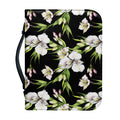 Watercolor Alstroemeria Pattern Print Leather Bible Cover