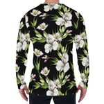 Watercolor Alstroemeria Pattern Print Men's Long Sleeve T-Shirt