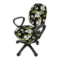 Watercolor Alstroemeria Pattern Print Office Chair Cover