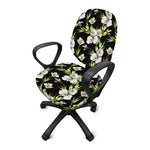 Watercolor Alstroemeria Pattern Print Office Chair Cover