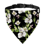 Watercolor Alstroemeria Pattern Print Over The Collar Dog Bandana