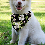 Watercolor Alstroemeria Pattern Print Over The Collar Dog Bandana