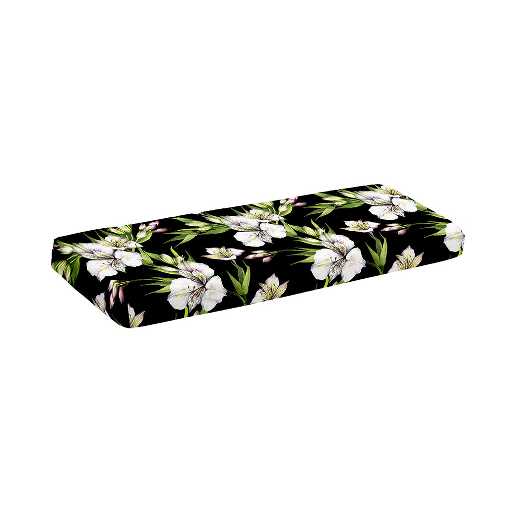 Watercolor Alstroemeria Pattern Print Piano Keyboard Cover