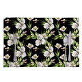 Watercolor Alstroemeria Pattern Print Placemat