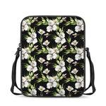 Watercolor Alstroemeria Pattern Print Rectangular Crossbody Bag