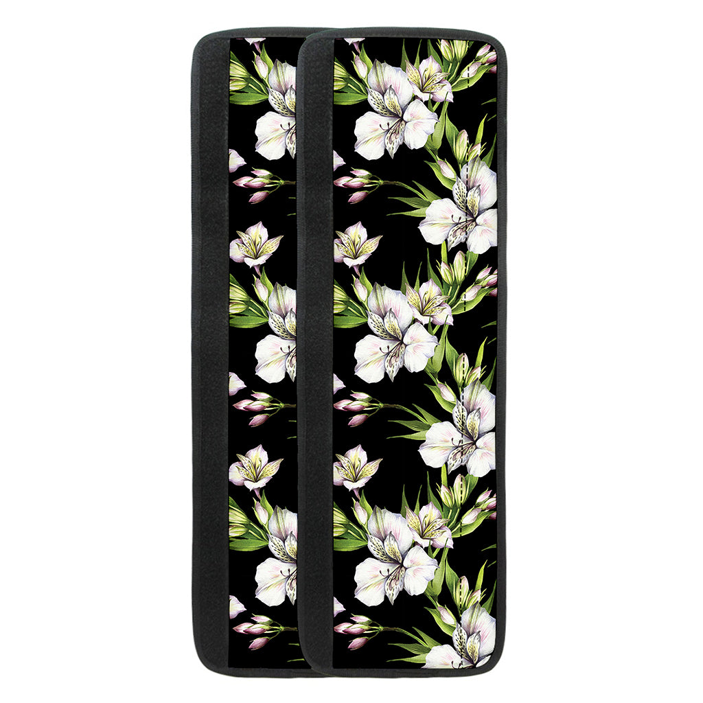 Watercolor Alstroemeria Pattern Print Refrigerator Handle Covers